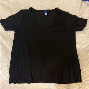 Old Navy Black Relaxed Short Sleeve T-Shirt